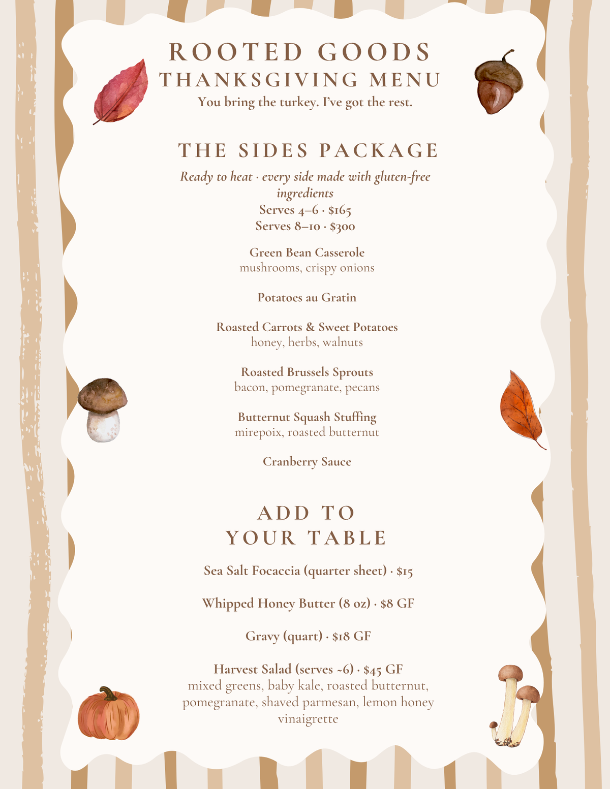 Thanksgiving Add-Ons