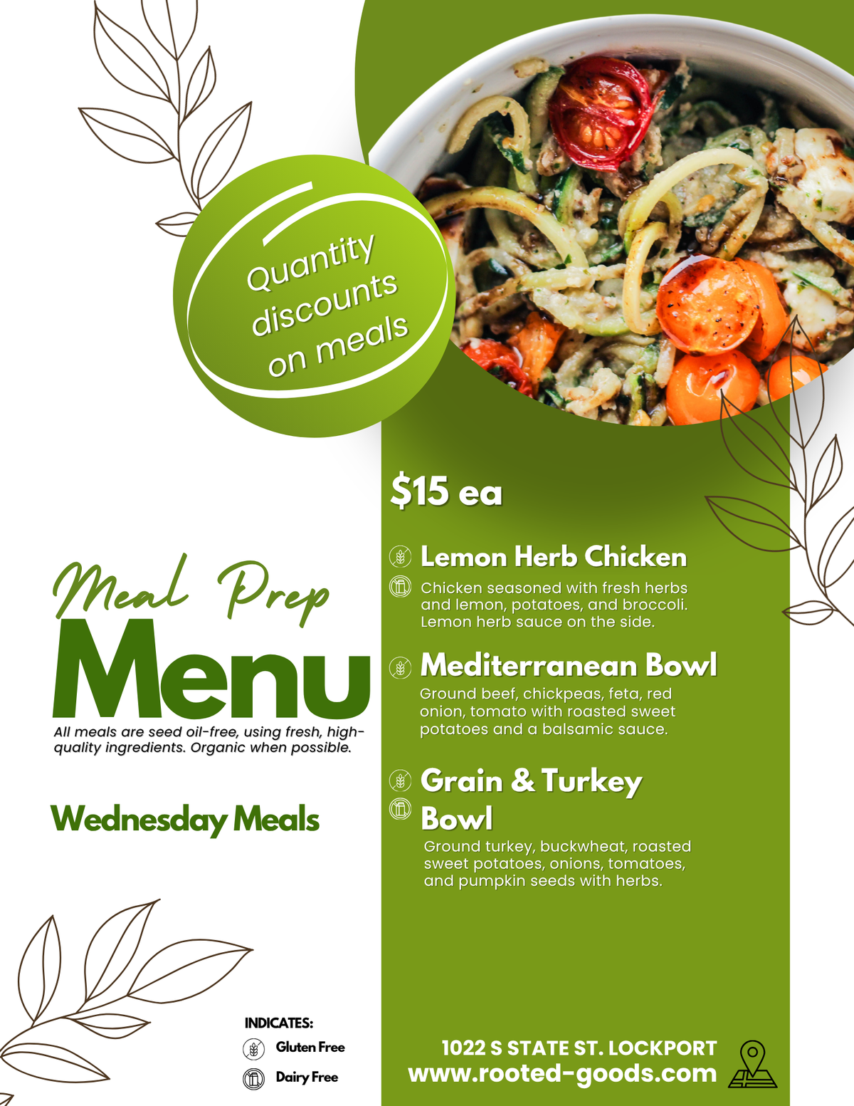Wednesday Meals (9/9)